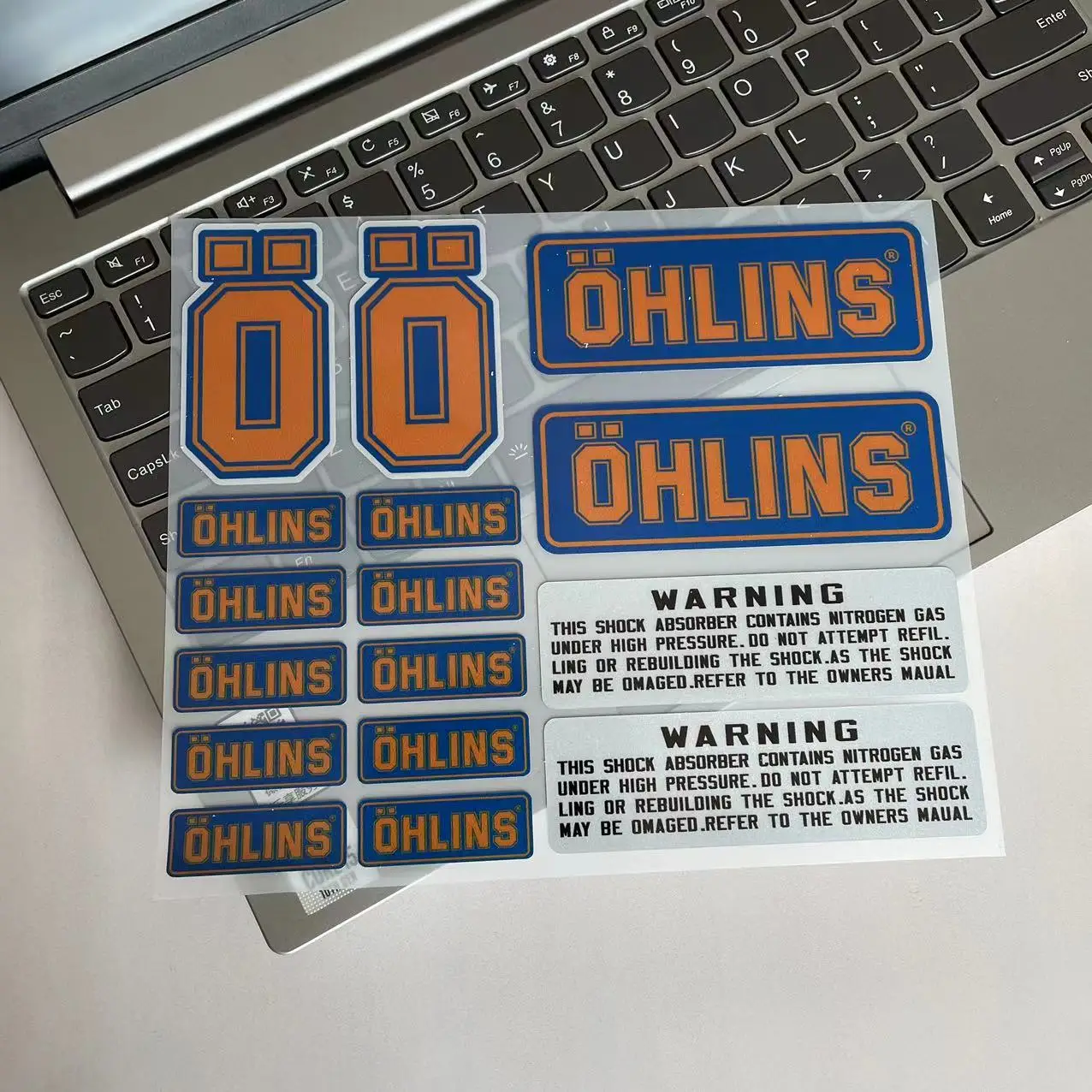 Motorcycle Sticker Reflective For OHLINS Shock Absorber Decoration Waterproof Personalized Film Scooter Notebook Universal