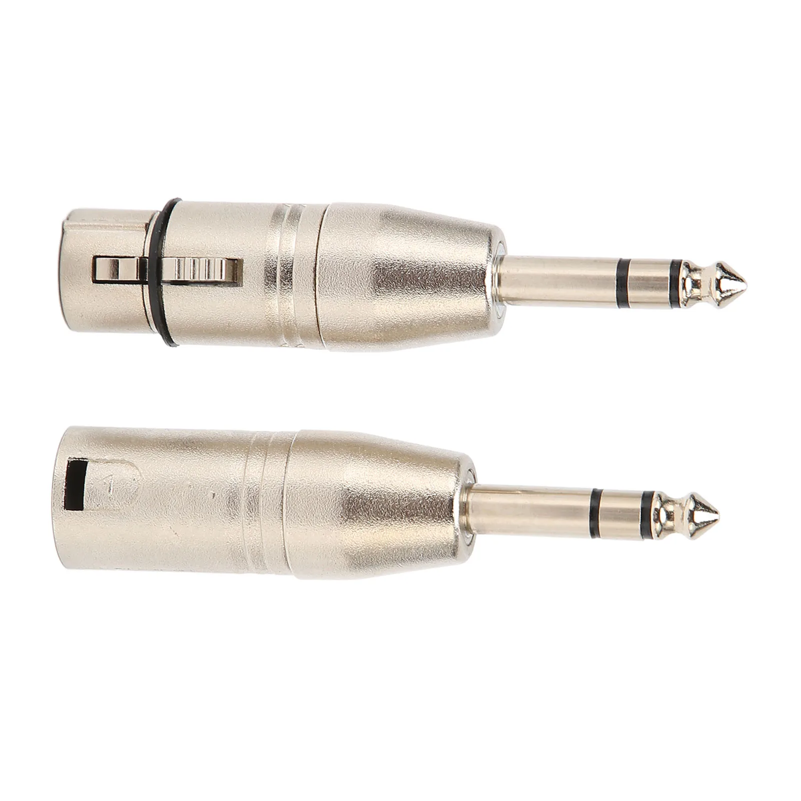 2Pcs 1/4 Inch TRS to XLR Adapter 6.5mm Stereo 1/4 TRS Male to XLR 3Pin Female and Male Stereo Balanced Sound Connector new