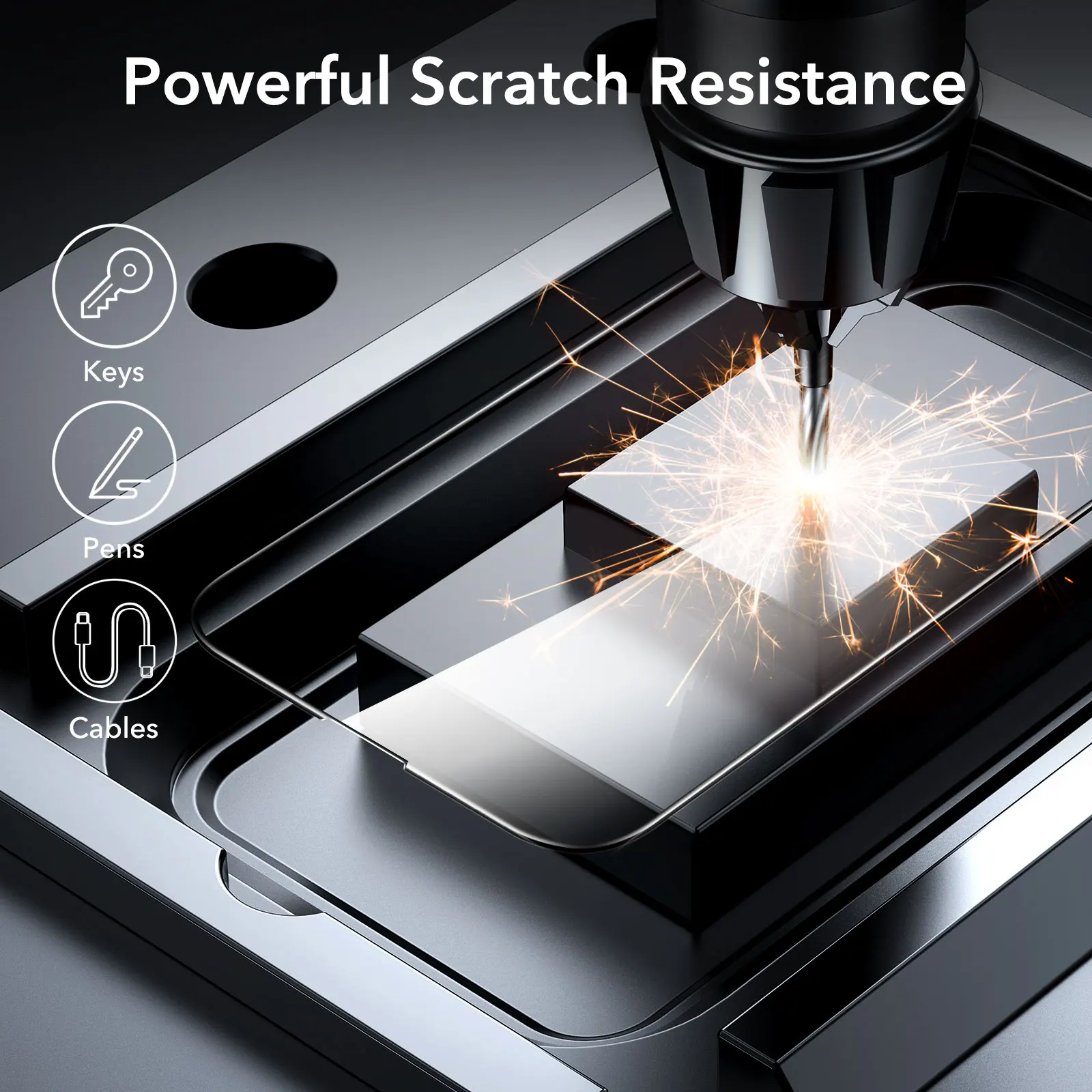 ESR for iPhone 14 Pro Max Screen Protector  Armorite Tempered Glass for iPhone 14 Pro Gorilla Glass for iPhone 14 Full Cover