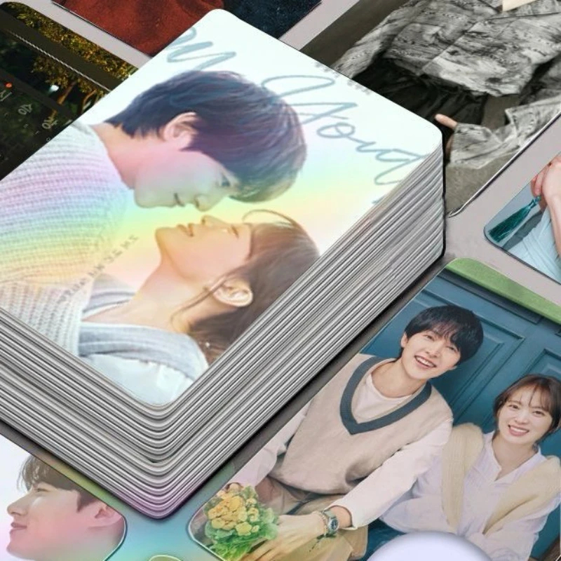 30/50pc sem repetição canção joongki woo-hee chun cartaz foto tv coreana meu drama jovem permanece impressão dupla face cartão de 3 Polegada