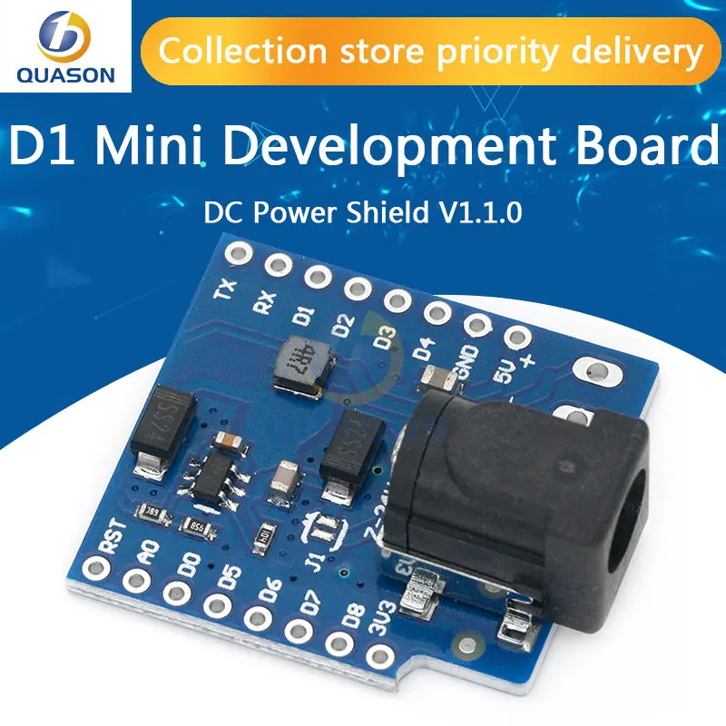 DC Power Shield V1.1.0 for wemos D1 mini development board DC power supply screen module