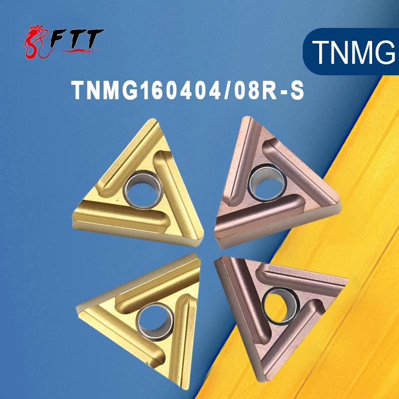 10PCS TNMG160404 TNMG160408 R-S FT1125 FT4025 Carbide Inserts Original TNMG 160404 CNC Mechanical Lathe Cutting Tool Accessories