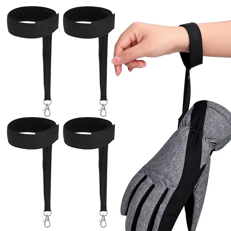 Ski Glove Leash Elastic Adjustable Wrist Strap Anti-Lost Safety Holder for Ski Snowboard Gloves Men Women Outdoor Sports Gear