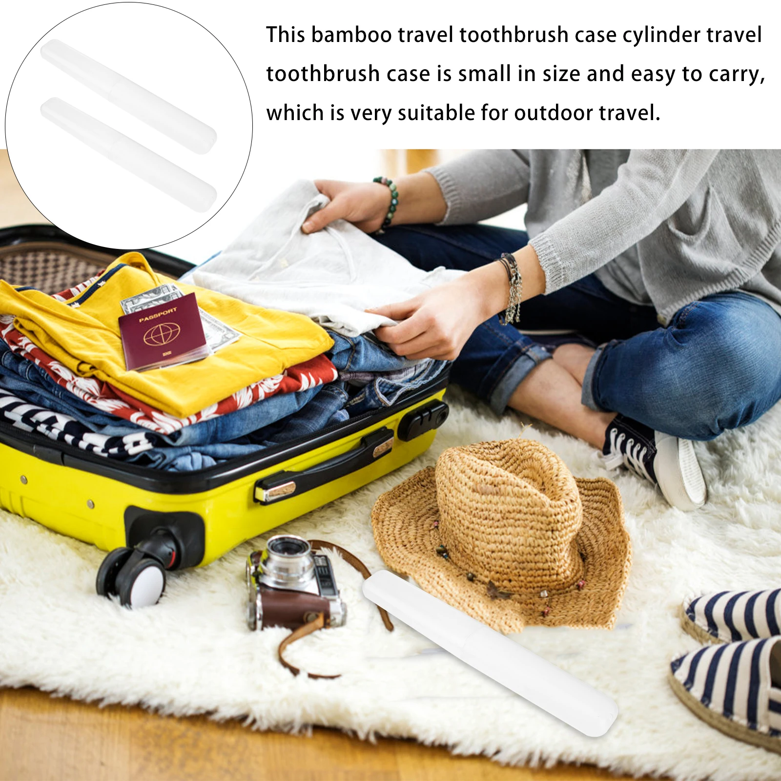 Toothbrush Box Travel Case Organizer Useful Accessories for Portable Size Holder Storage Bracket Toothpaste