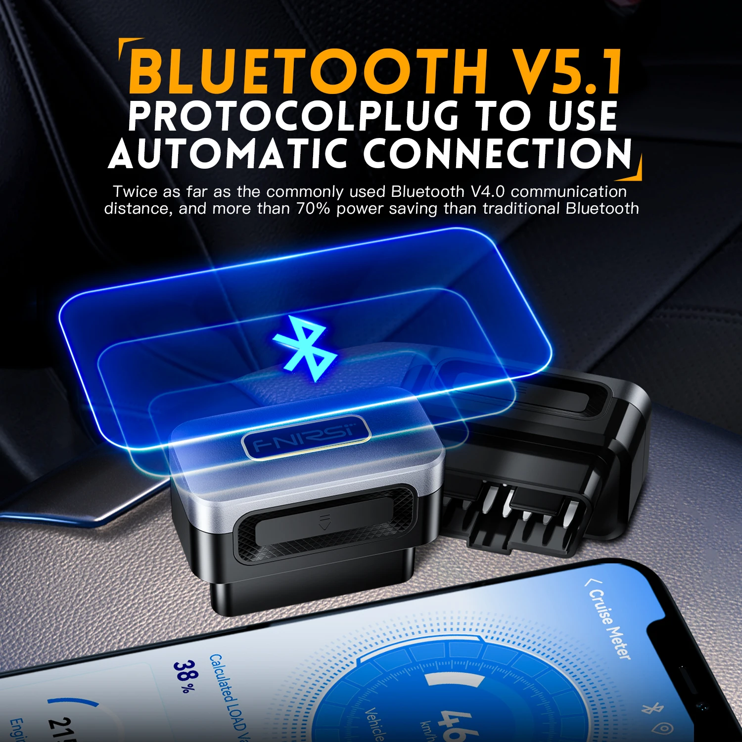 FNIRSI FD10 السيارات obd2 الماسح الضوئي رمز القارئ خطأ واضح obd أداة تشخيصية بلوتوث 5.1 كاشف المحرك المتصل