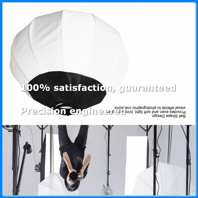 65cm Lantern Softbox Light Modulator for Bowens Interface Ideal for Live Broadcasting & Video Recording-ABFB