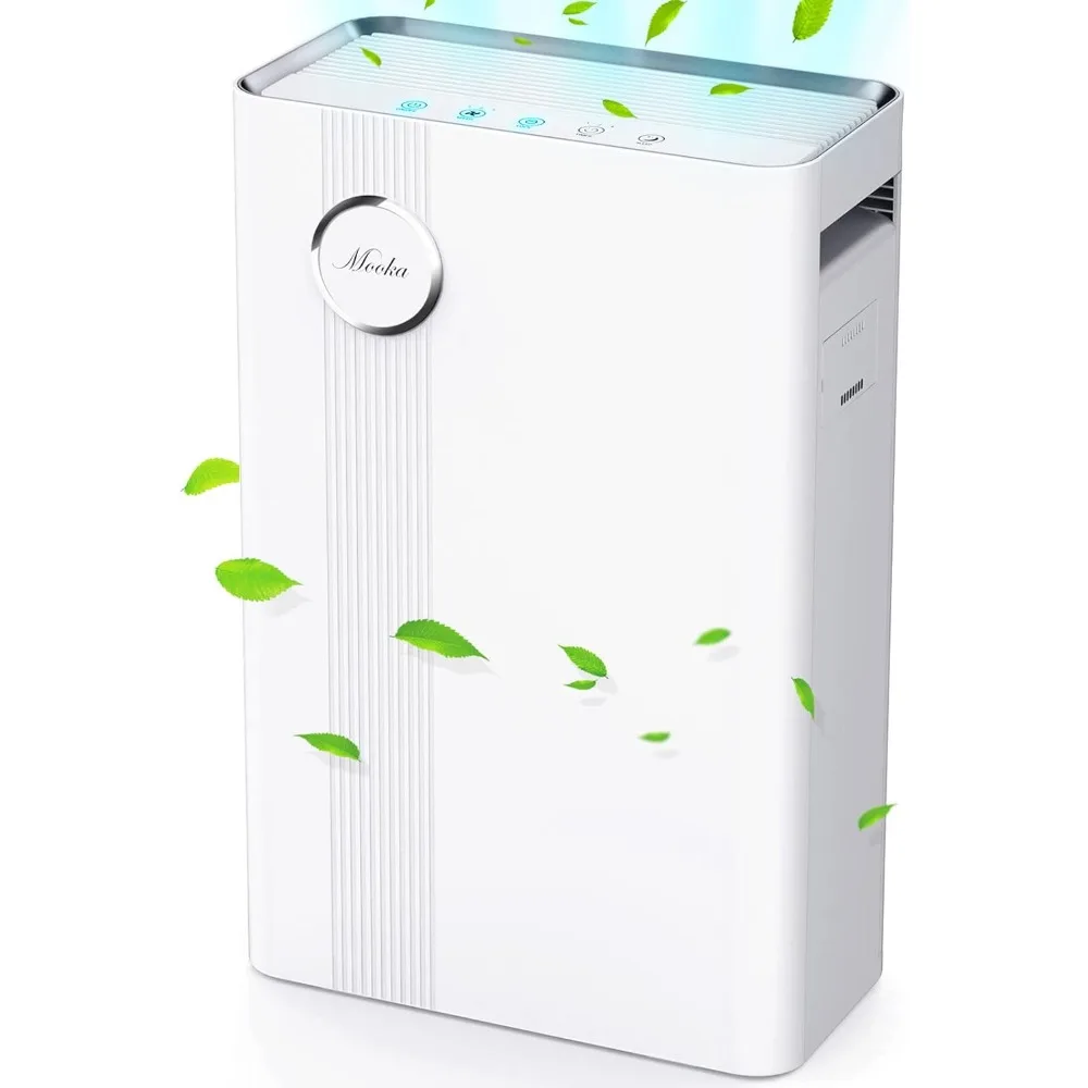 

Home Air Purifier for Large Room up to 1076 Sq. Ft., Upgraded H13 True HEPA Air Filter for Pets Dander,