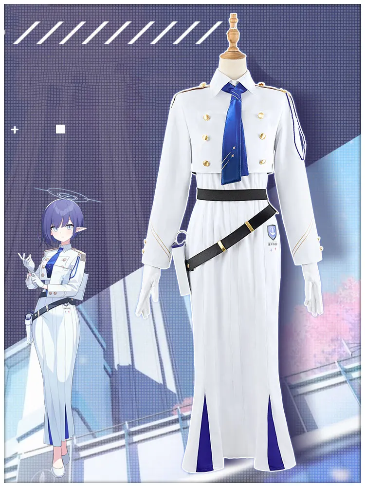 Disfraz de Cosplay de Senyoshi Aoi Game Blue Archive para mujer, traje de vestido lindo, uniformes de fiesta de Halloween, ropa de Anime hecha a medida