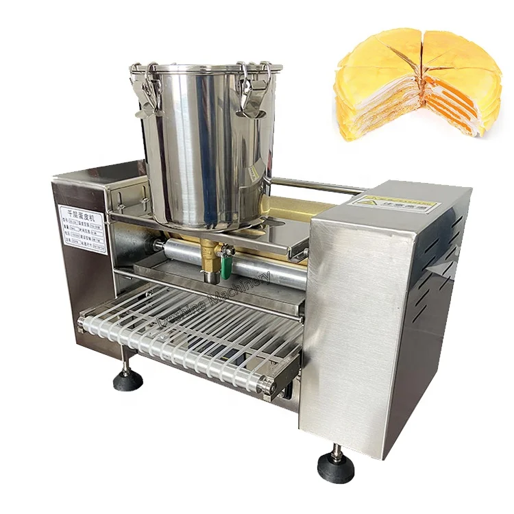 Commercial Mini Mille Crepe Cake Machine Automatique Thousand Layer Cake Pancake Skin Crepe Maker Machine Price