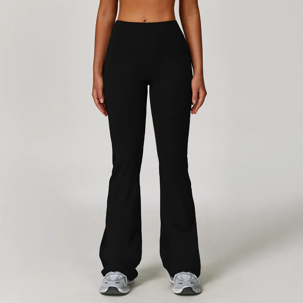 Fitness Yoga Pants Women High Waist Flared Leggings Gym Workout Runing Sport Leggings High Elastic Force Yoga Wide Leg Pants