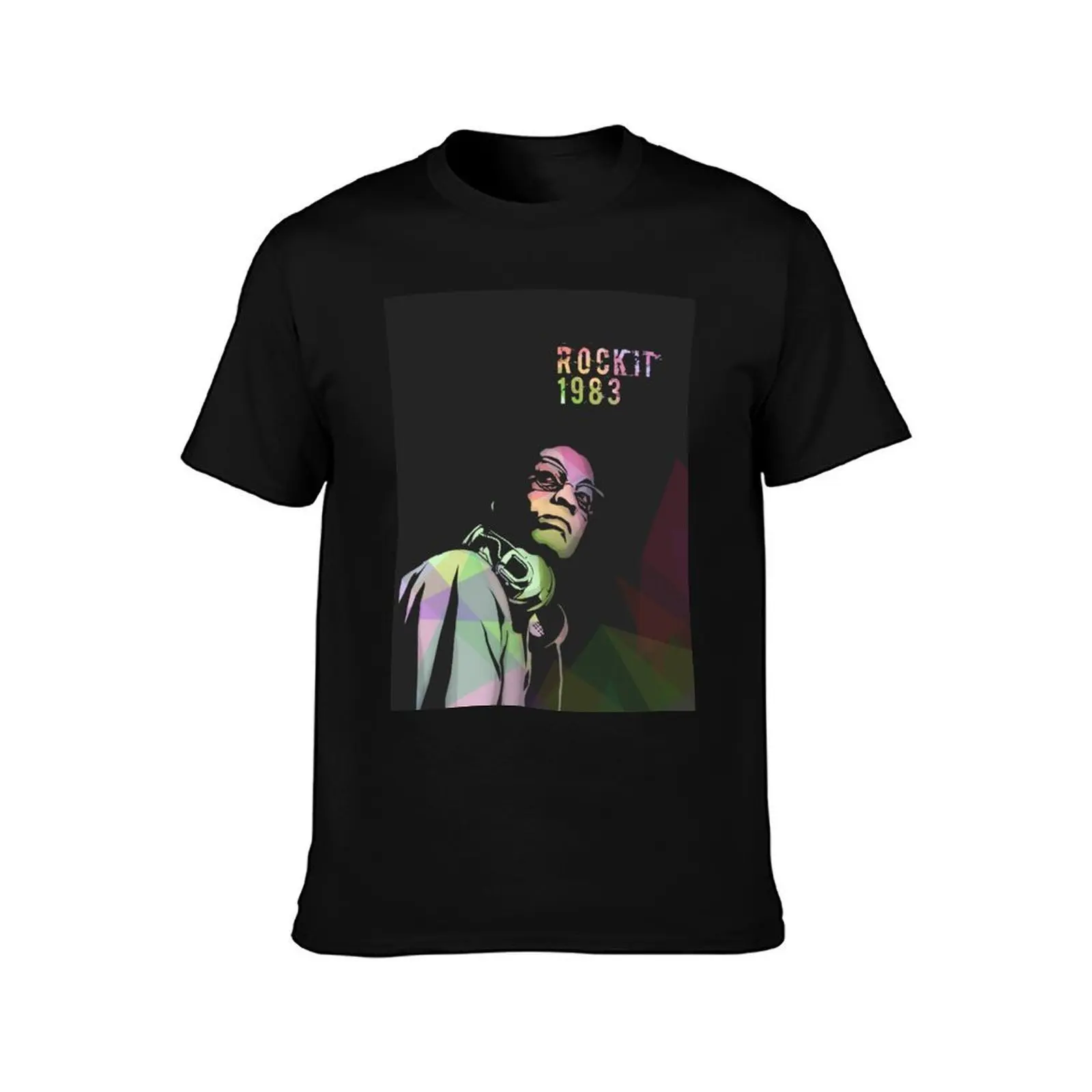 HERBIE HANCOCK ROCKIT 1983 T-Shirt, Summer Casual Cotton Tee, Oversized Streetwear Tops, Vintage Graphic Print, Unisex Men Women