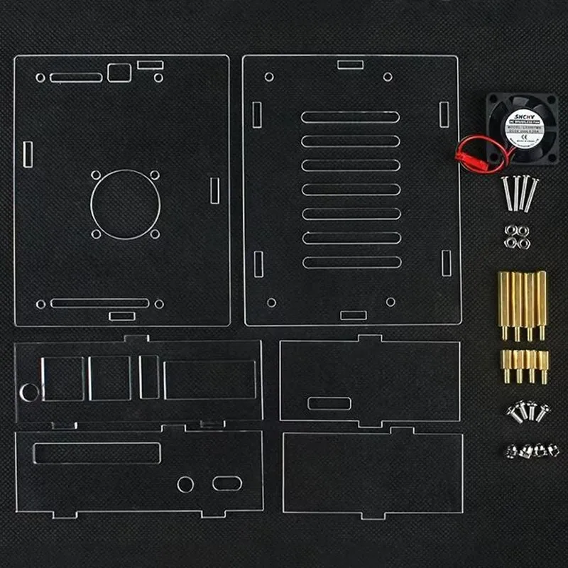 VisionFive2 Development board acrylic case with radiator fan option Not include VisionFive2