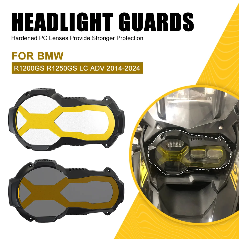 

Headlight Protector For BMW R1250GS Adventure 2024 R1200GS LC ADV Edition R 1250 GS 2013-2023 Motorcycle Head Lights Guard Cover