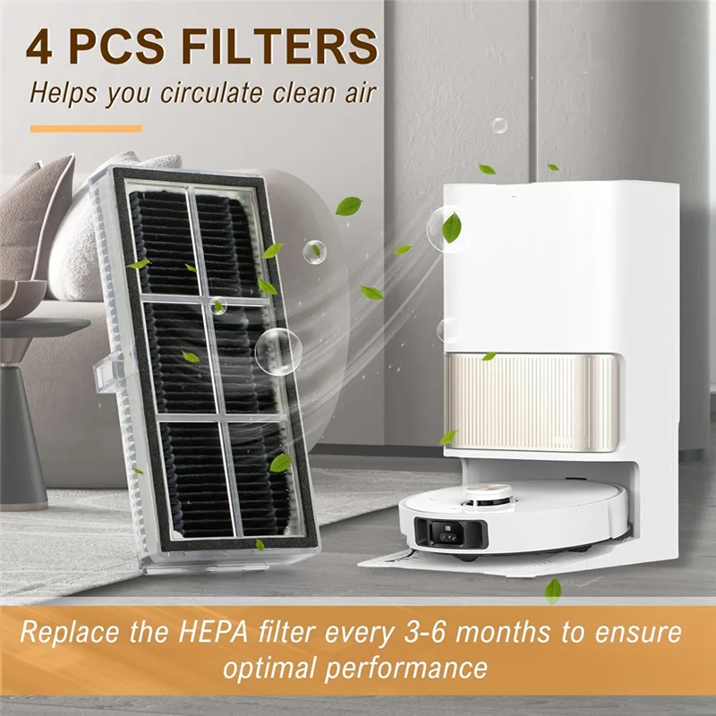 

A66T-HEPA Filter For Mova E30 Ultra, P50 Pro Ultra, For DREAME X40 Ultra, L40 Ultra, X40 Master Vacuum Cleaner Parts