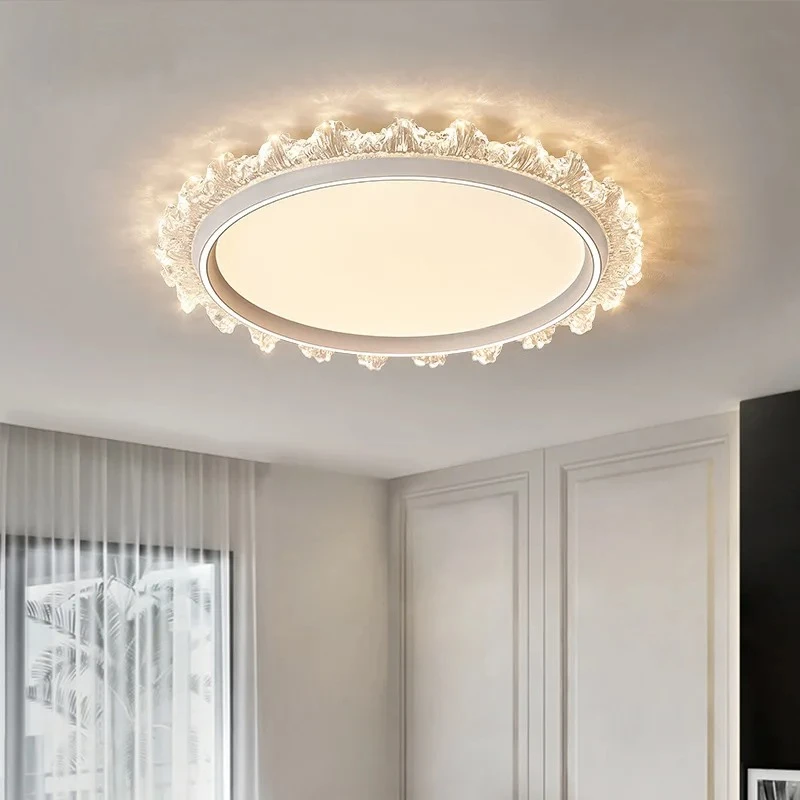 Modern Round Wave Ceiling Lamps Luxury Living Room Decoration Bedroom Light Fixture Home Indoor Sun Shaped Led Illumination Tool
