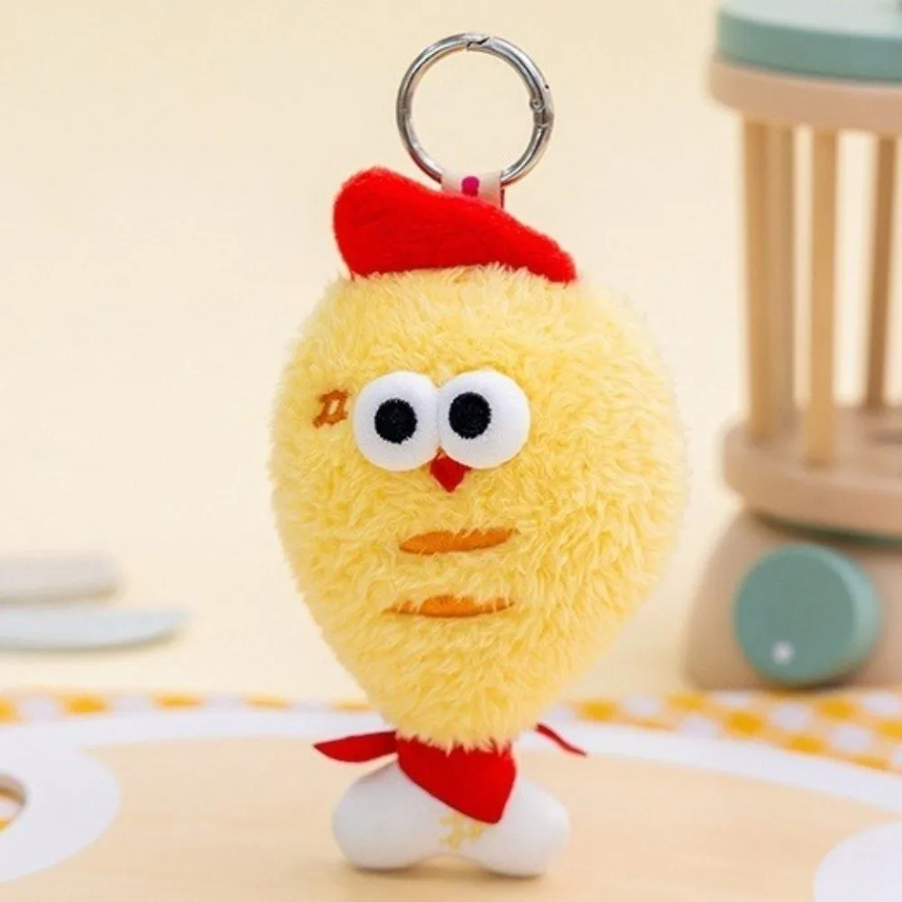Trendy Miniature Snack Keychain Soft Cartoon Food Pendant Animal-shaped Cute Bag Delicate Decoration Backpack Decoration