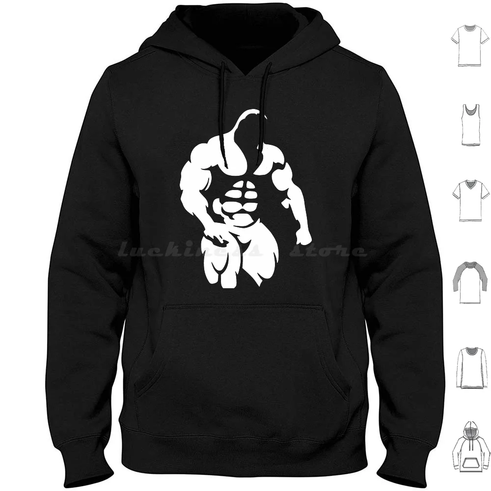 Bodybuilding Ghost Hoodie cotton Long Sleeve Bodybuilding Fitness Gym Workout Muscle Lifting Bodybuilder Lift Exercise