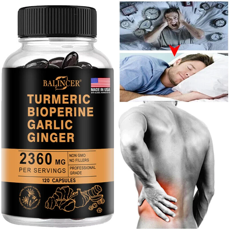 Balincer Curcumin Max Potency 95% 2360 Mg with BioPerine Black Pepper Extract for Overall Health