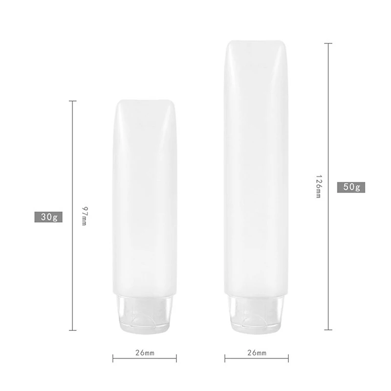 1PC Random 30/50ml Hose Bottle Squeeze Sub-bottle Travel Cosmetics Lotion Refillable Container Empty Cream Jar