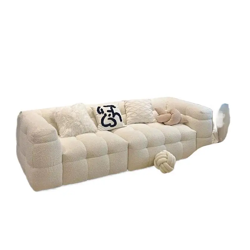 

Cream wind lamb wool sofa