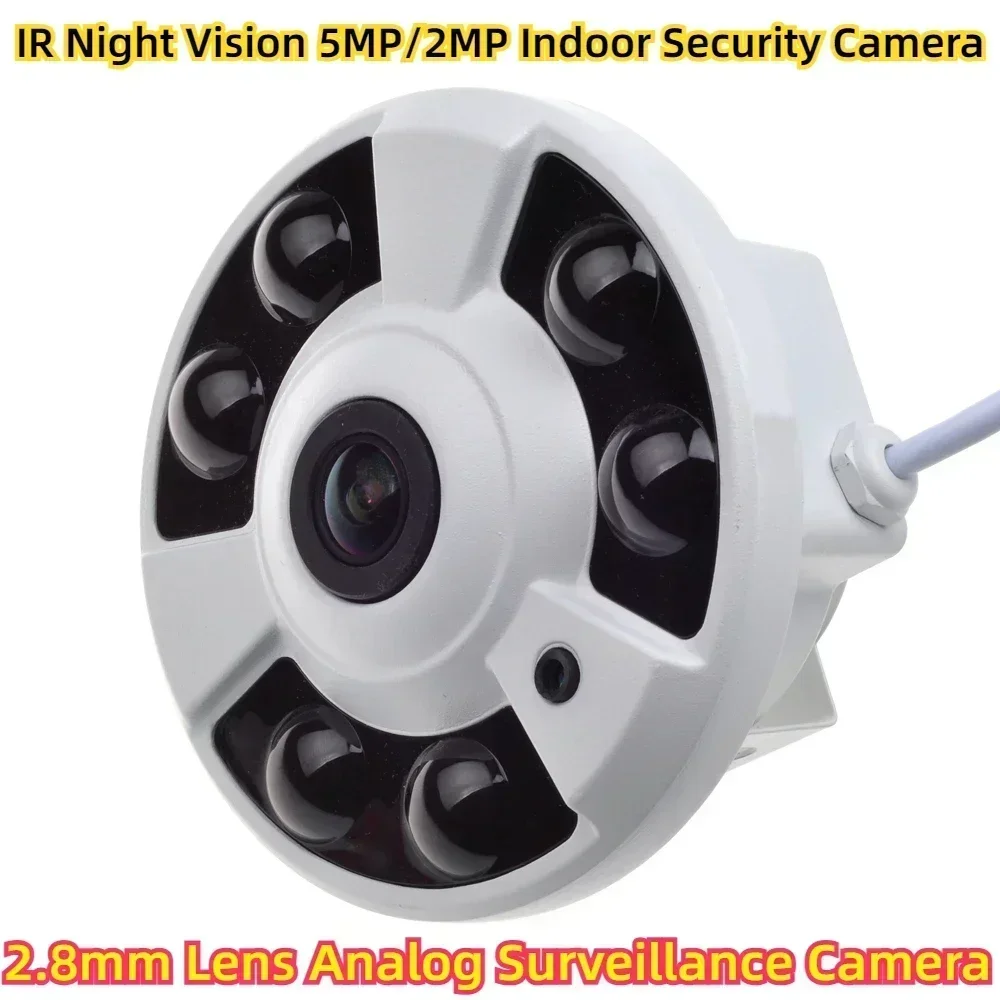 

2.8mm Lens Analog Surveillance Camera IR Night Vision 5MP/2MP Indoor Security Camera