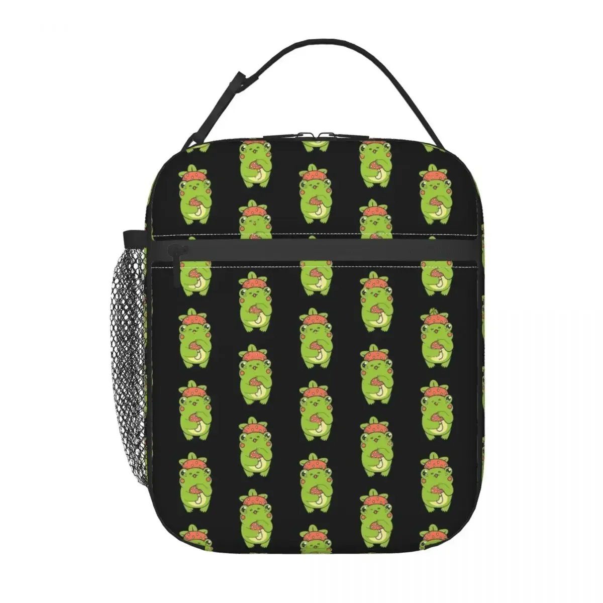 

Kawaii Frog Lunch Bag Animal Strawberry Picnic Lunch Box For Children Fun Graphic Design Thermal Tote Handbags Oxford Cooler Bag