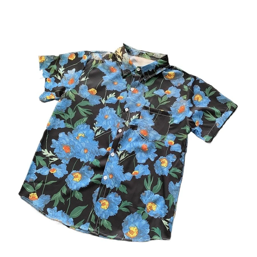 Japanese Retro Trend Versatile Loose Quick Drying Men's Casual Shirt
