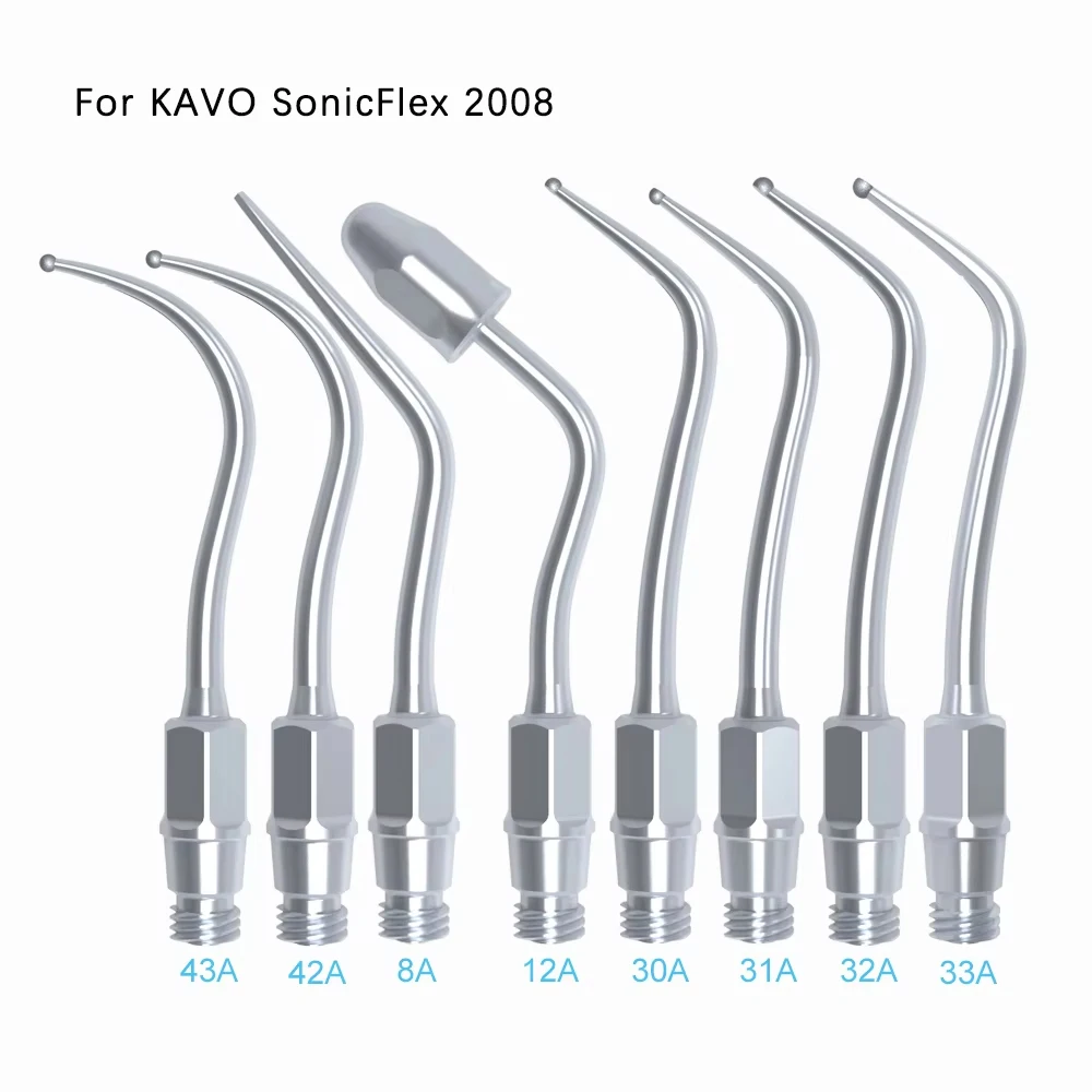 

Для KAVO SonicFlex 2008 Amdent стоматологический ультразвуковой скалер, насадка для масштабирования 5A 6A 7A 81A, звуковой наконечник, суппинговые зубы