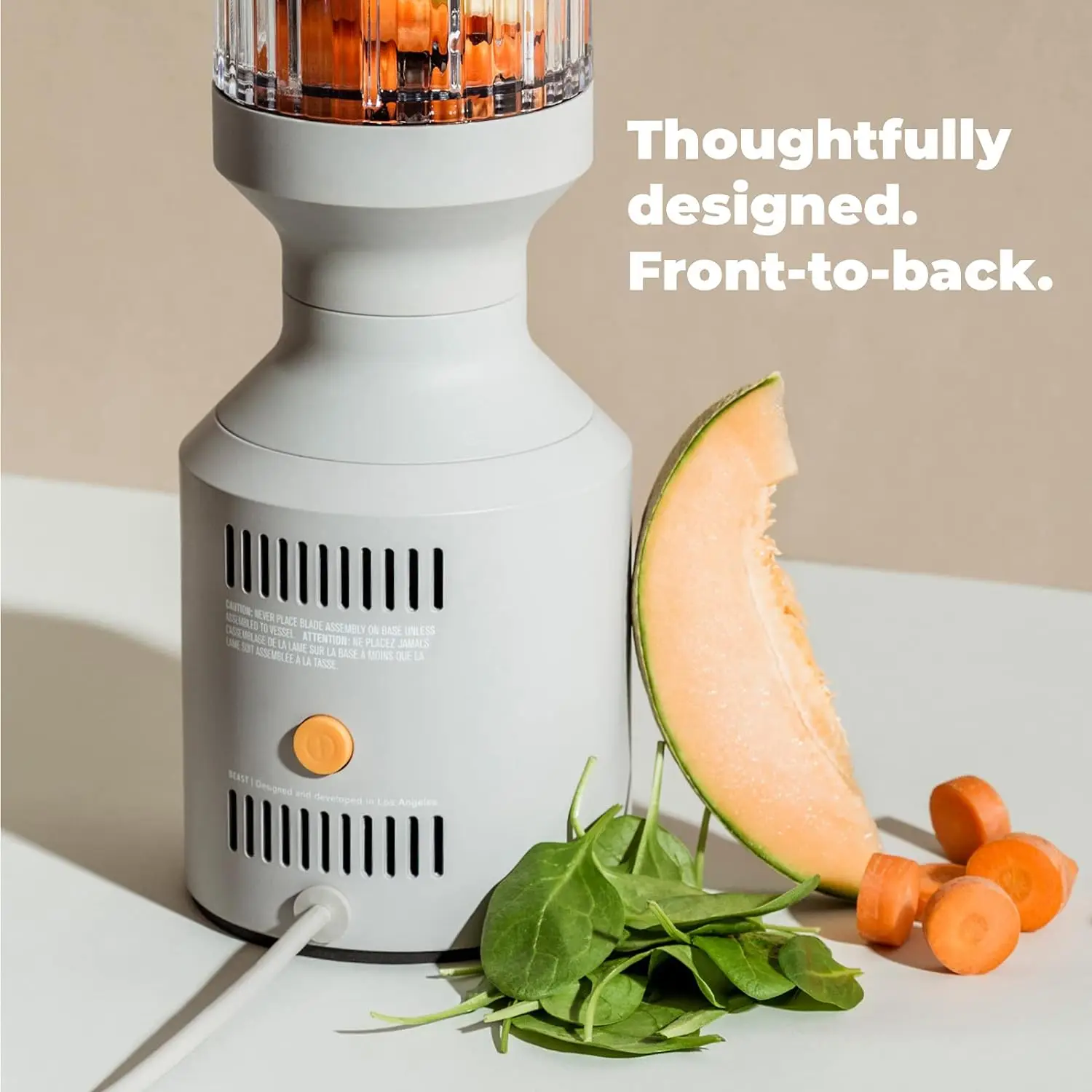 Hydration System | Blend Smoothies and Shakes, Infuse Water, Kitchen Countertop Design, 1000W (Carbon Black)