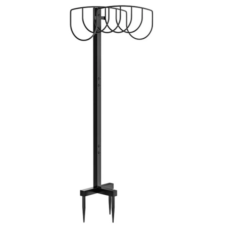 

Garden Water Hose Holder Detachable Hose Holder Stand Heavy Duty Metal Hose Hanger Garden Hose Holder Storage Hose Rack