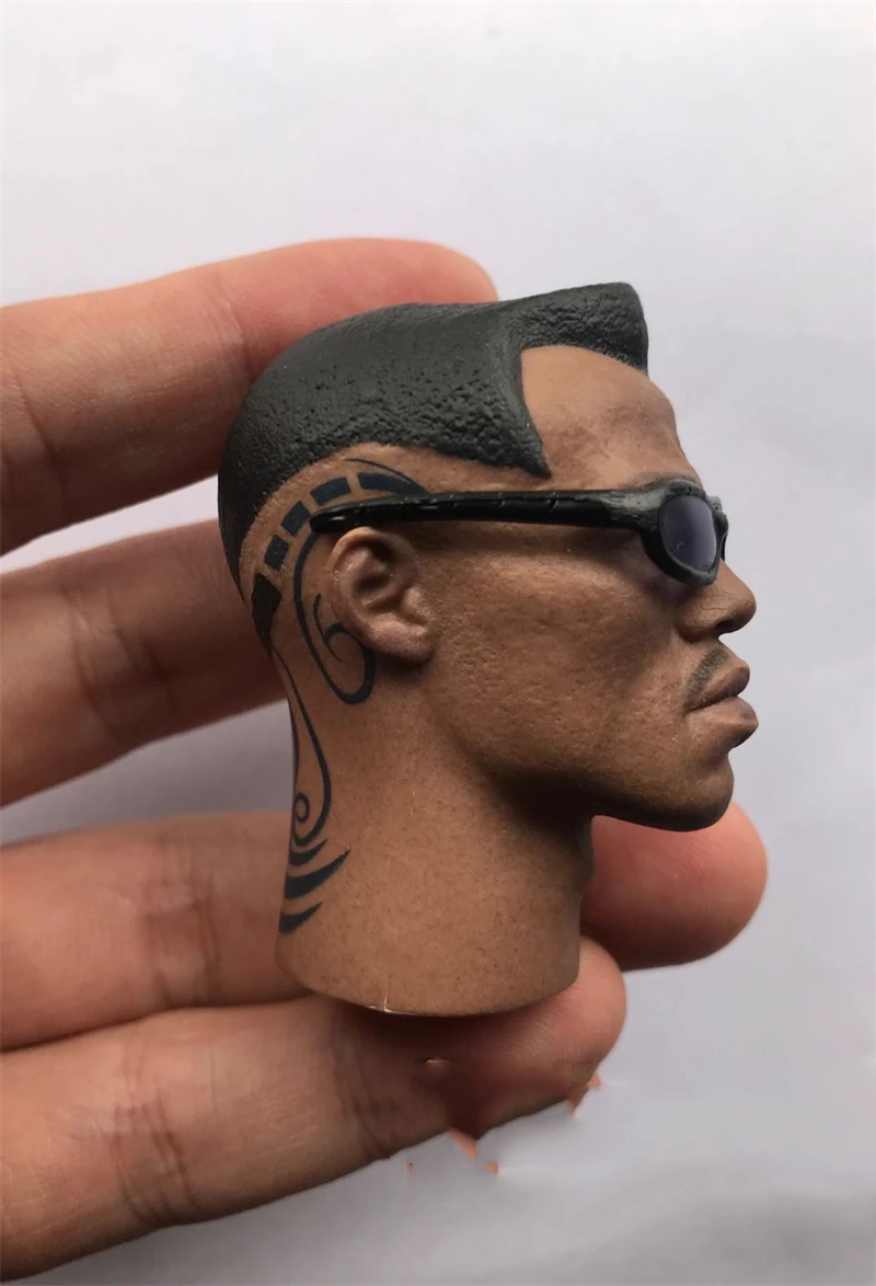 For Sale 1/6 Blade Runner Wesley Snape Sunglasses Male Head Sculpture Carving Model For 12inch Action Figure For Collectable