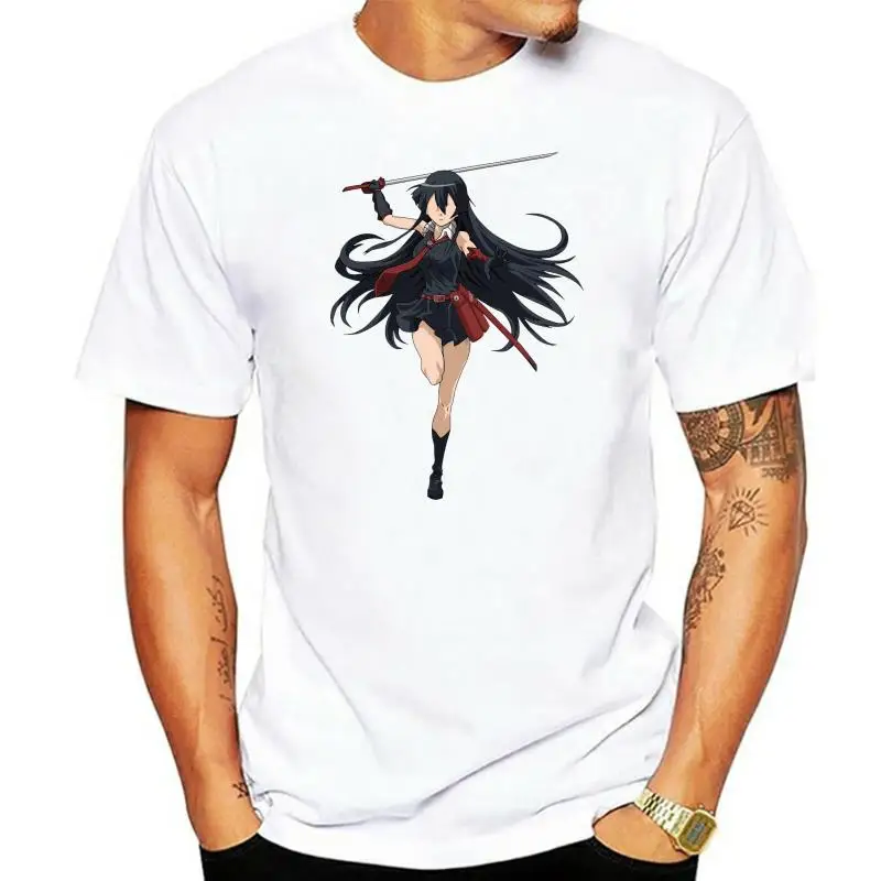 Akame Ga Kill T Shirt Akame Ga Kill Akame T-Shirt Graphic 100 Percent Cotton Tee Shirt Plus size Streetwear Mens Awesome Tshirt