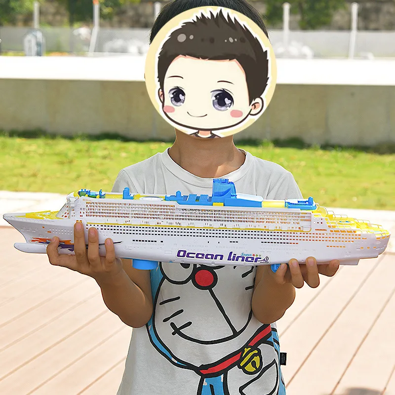 

Universal Rotation Music Light Boat Model Electronic Large Luxury Cruise Ship Toy Baby Toy Colorful Flash Ocean Liner Line Gift
