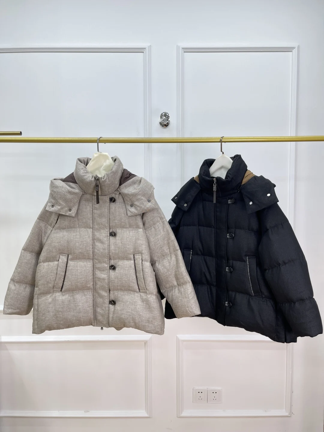 

Зимняя женская теплая пуховая куртка с капюшоном, однобортная, с длинными рукавами, свободного кроя