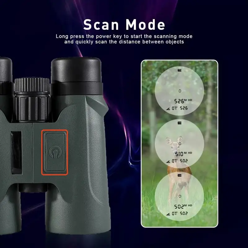 Dalmierz laserowy lornetki 10x4 2 miernik odległości 2000m lunety kątowe poziome miernik odległości podwórko polowania kemping