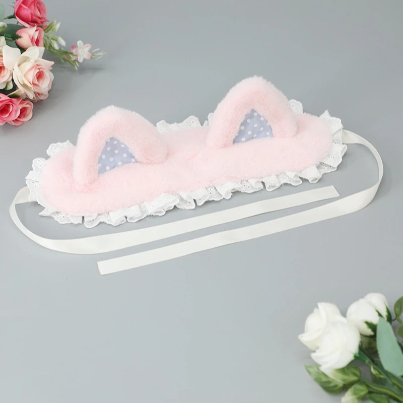 Japonés nuevo pelo de oreja de gato de peluche Bob adorno dulce chica encantadora tocado Anime Cosplay Clip de pelo Lolita diadema con orejas de gato