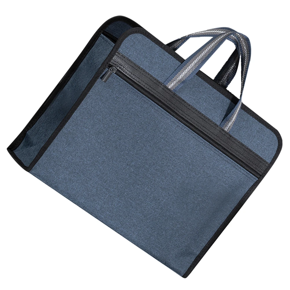 

File ganizer Bag Document Carrier Folder Storage Tote Portable Zipper Canvas Office School Business Travel Files Bag