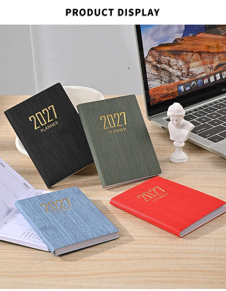 2027 A7 Mini Wochenplaner Notizbuch 128 Seiten Dünner Taschenkalender Terminplaner Tagebuch Tragbares Journal für Büro Zuhause Reisen Geschenke – Detail 9