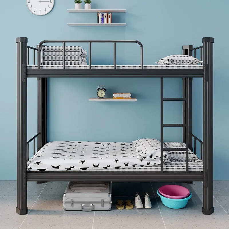 Queen Size Detachable Bunk Bed With Strong Steel Frame For Dormitory And Home