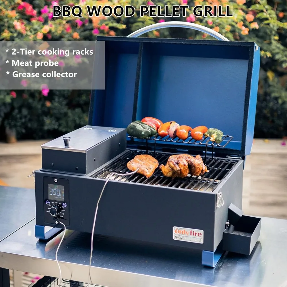 

BBQ smokers, portable tabletop grills for grilling, smoking, baking and roasting, RV camping