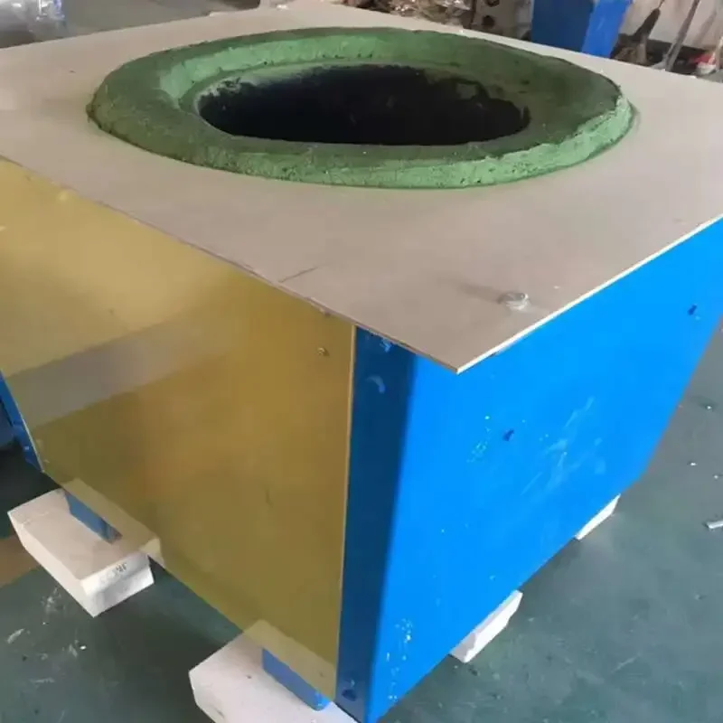 Pouring Type Small Crucible Metal Furnace, Copper Melting Within Medium Frequency Induction Heating Furnace Equipment