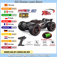 Hypergo MJX 14210 1/14 V2.0 Rc Remote Control Car  4WD Off-road Racing RC Truck Brushless 2.4G Electric Drift Car Boy Toys