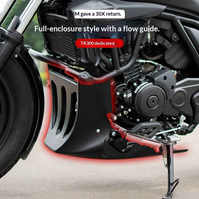 【Premium】For Haojue TR300plus Customized Full-Enclosure Underbody Fairing, Engine Mount Protection and Decoration Plate – Specia