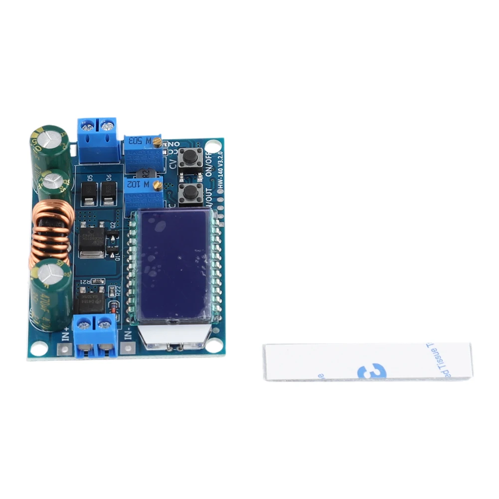 LCD DC 5.5-30V To 0.5-30V 35W Step Up Down Buck Boost Power Supply Module Short-Circuit Protection CC CV Buck Boost Converter 3A