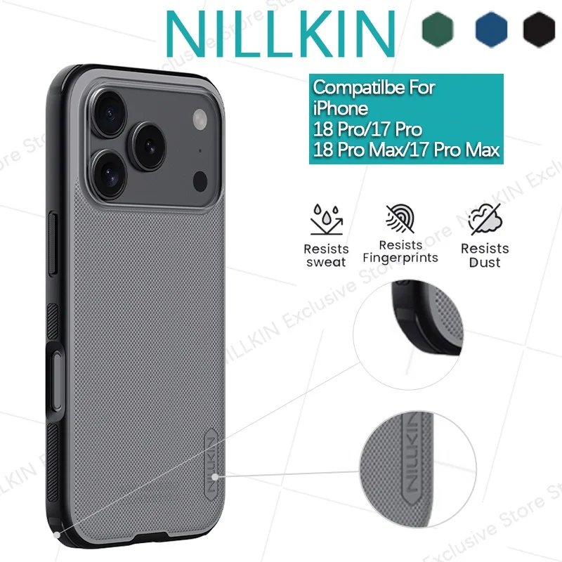 Nillkin For iPhone 18 Pro Max//17 Pro Frosted Shield Pro Shock resistant airbag,phone case hard case back cover protective cover