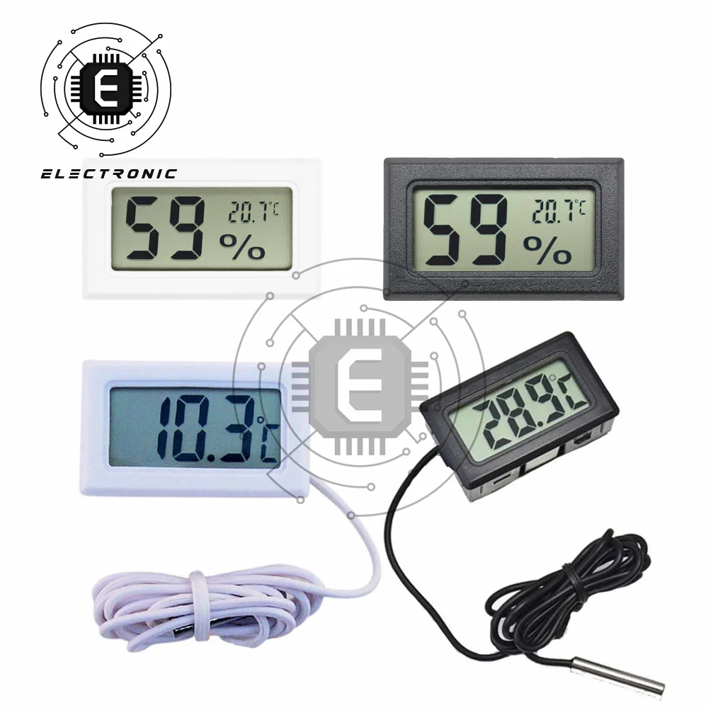 Mini Digital LCD Indoor Convenient Temperature Sensor Humidity Meter Thermometer Hygrometer Gauge