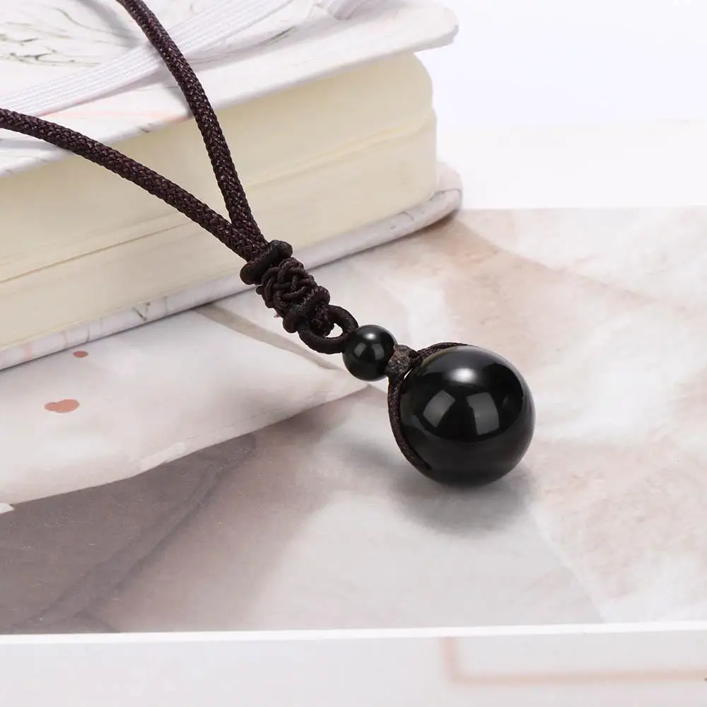 Wonderful A+++ Stone Brand New Lucky Natural Crystal Beads Top Transfer Pendant Rainbow Ball Obsidian Eye