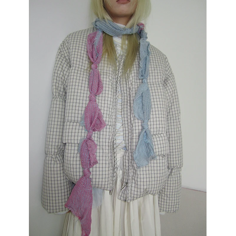 

Fall New Sle Korean Version Simple Wind Small Cro Che Loose All Match ort down Jaet Outerwear Ladies Commute