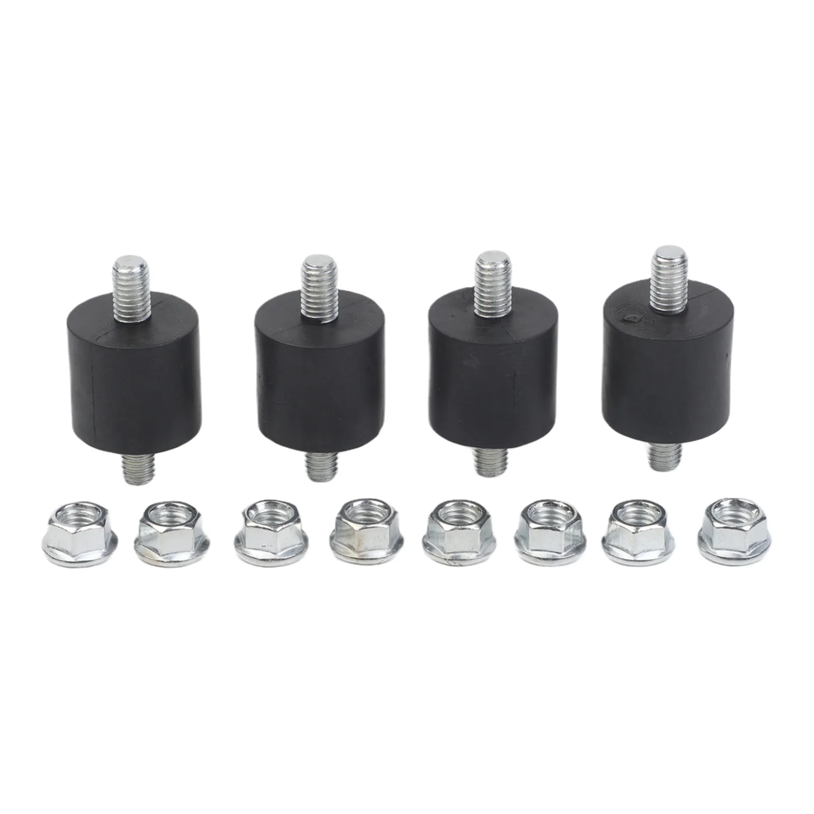 Set of 4 Rubber Anti Vibration Isolator Mounts M6 M8 Thread for Protecting Machinery and Reducing Operational Noise
