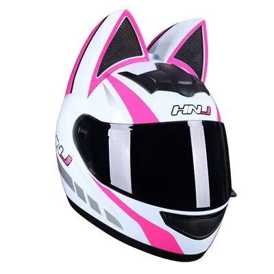 Crash safety motorcycle moped helmet Removable   cat ears